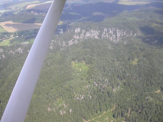 Leteck snmky skal - Leteck snmky adrpaskch a teplockch skal