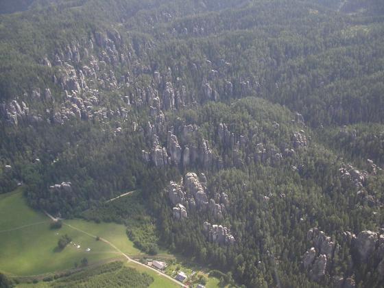 Leteck snmky skal - Leteck snmky adrpaskch a teplockch skal