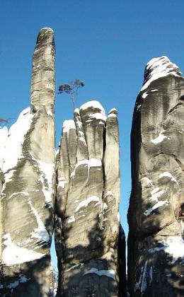 Zimn fotografie Adrpachu - Zimn skaln m?sto