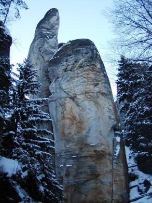 Zimn� fotografie Adr�pachu - Zimn� skaln� m?sto - Eli�?ina v?�