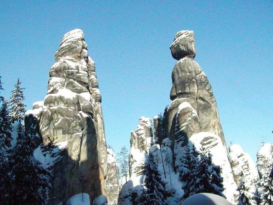 Zimn fotografie Adrpachu - Zimn skaln m?sto - Starosta a starostov