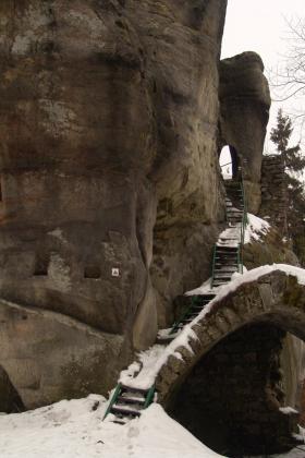 Jirskovy skly - Bischofstein - Bischofstein - Hrad Skly