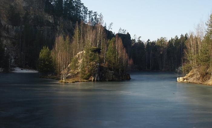 Adrpach - pskovna - Zimn pskovna.