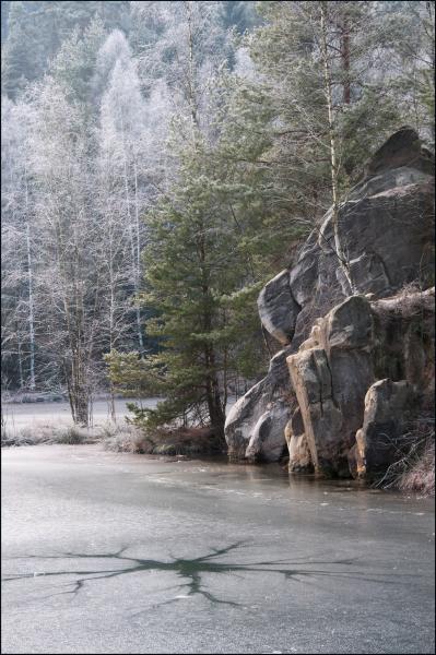 Adrpach - pskovna - Zima u jezrka-2